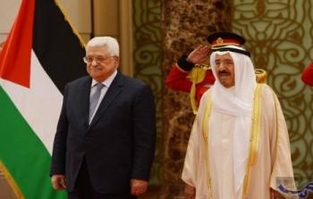 أمير الكويت الشيخ صباح الأحمد الجابر الصباح في لقاء مع الرئيس محمود عباس