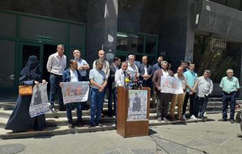 الاطر الصحافية تنظم وقفة تضامن مع حمد