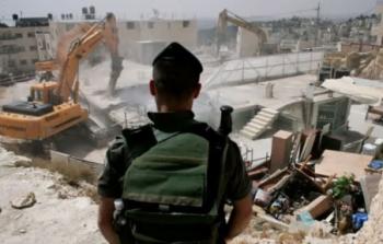 الاحتلال يهدم منزلا فلسطينيا