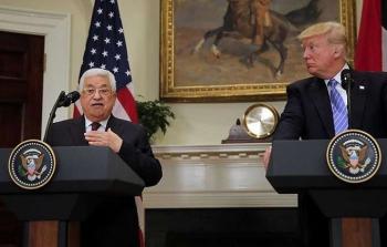 الرئيس الأمريكي دونالد ترامب والرئيس الفلسطيني محمود عباس -ارشيف-