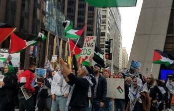 الجالية الفلسطينية والعربية في شيكاغو : نرفض قرار نقل السفارة الأمريكية إلى القدس