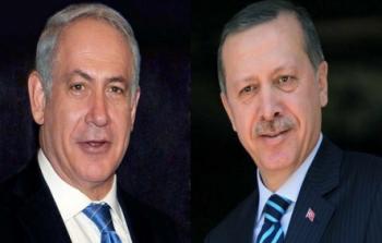 الرئيس التركي رجب طيب أردوغان ورئيس الوزراء الإسرائيلي بنيامين نتنياهو