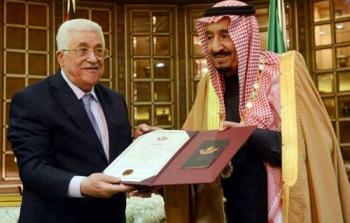 الرئيس عباس وملك السعودية