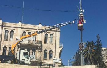 تركيب كاميرات مراقبة في القدس - إرشيفية