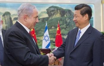 الرئيس الصيني شي جين بينغ، رئيس الوزراء الإسرائيلي بنيامين نتنياهو
