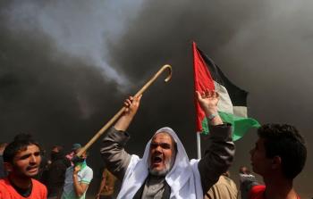 من المسيرات السلمية على حدود غزة -صورة تعبيرية-
