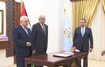 تأدية اليمين القانونية لسفير فلسطين لدى إيطاليا أمام الرئيس