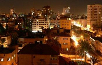 مدينة غزة ليلاً