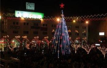 إضاءة شجرة الميلاد في جامعة القدس المفتوحة- جنين