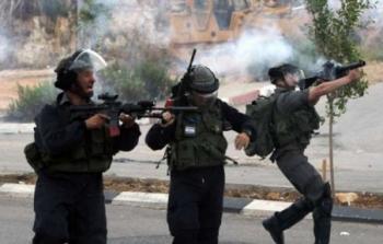 الجيش الاسرائيلي يطلق غاز مسيل الدموع