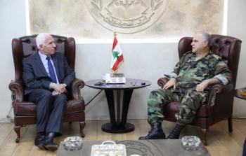 عزام الاحمد يلتقي قائد الجيش اللبناني