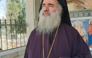 سيادة المطران عطا الله حنا رئيس اساقفة سبسطية للروم الارثوذكس