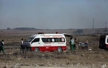 سيارة إسعاف على حدود غزة - أرشيف