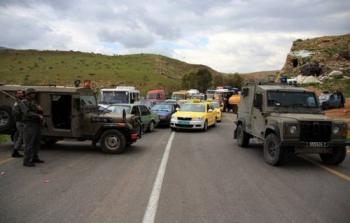 حاجز تفتيش للاحتلال الإسرائيلي