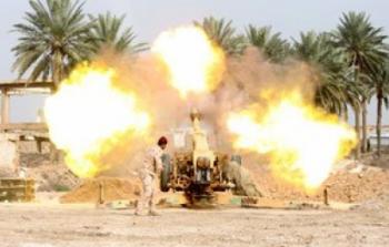 القوات العراقية تقصف أهداف داعش