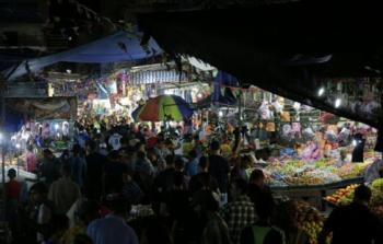 أحد أسواق مدينة غزة