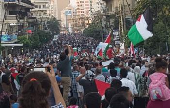 مسيرات حاشدة في لبنان للاجئين الفلسطينيين -أرشيفية-