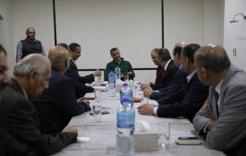 الوفد المصري يتلقى جمعية رجال الاعمال بغزة