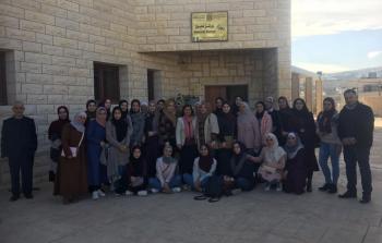 مركز محور يستقبل طالبات جامعة بوليتكنك فلسطين