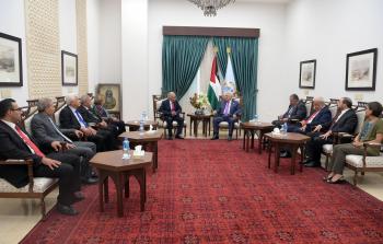 الرئيس عباس يستقبل مجلس القضاء الانتقالي المؤقت