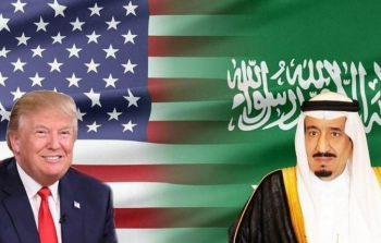 الرئيس الامريكي دونالد ترامب والعاهل السعودي الملك سلمان .