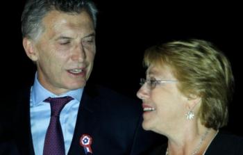 رئيس الأرجنتين ورئيسة تشيلي