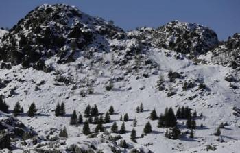 الثلوج تكسو جبال لبنان - 17 ينيار 2017.