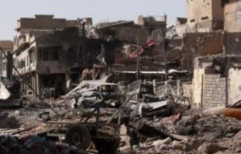 منازل مدمرة في الموصل