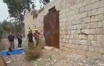 إنقاذ شاب سقط عن جدار في الكابرى