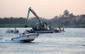 غرق قارب في نهر النيل