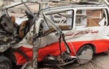 قصف لاسعاف فلسطيني -ارشيفية