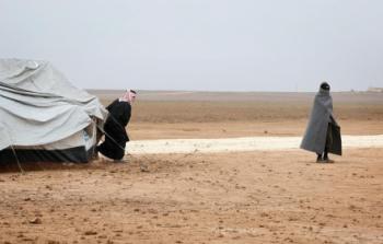 مدنيين فروا من المعارك بعد انطلاق عملية استعادة الموصل
