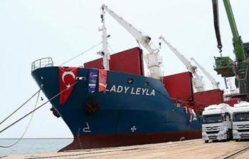 تركيا تسير سفينة مساعدات لغزة
