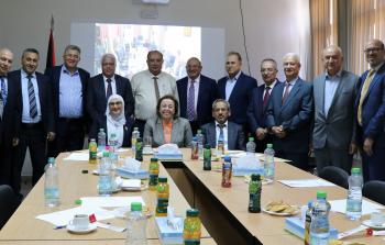 لقاء أبو مويس مع رؤساء الجامعات الفلسطينية