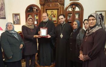 زيارة  الاتحاد العام للمرأة الفلسطينية لكنيسة الروم الأرثدوذكس بغزة