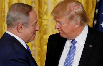 الرئيس الأمريكي دونالد ترامب ورئيس الوزراء الاسرائيلي بنيامين نتنياهو