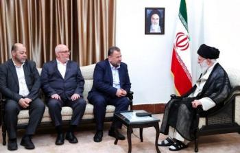 وفد حماس خلال زيارة إيران مؤخراً