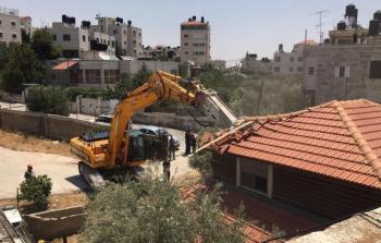الاحتلال يهدم منشآت فلسطينية جنوب بيت لحم