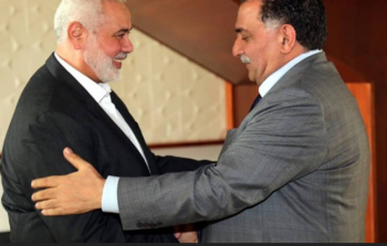  إسماعيل هنية يلتقي عزمي بشارة