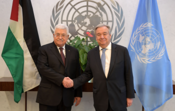 اجتماع الرئيس محمود عباس مع أمين عام الأمم المتحدة أنطونيو غوتيريش