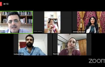 خلال ندوة ملتقى فلسطين للقصة العربية عبر تطبيق zoom