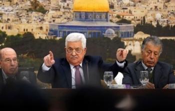 الرئيس الفلسطيني محمود عباس خلال دورة سابقة للمجلس المركزي -ارشيف-