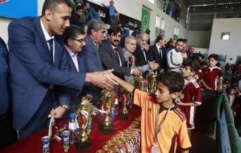 مهرجان نهائيات بطولة كرة القدم لمدارس وكالة الغوث في غزة