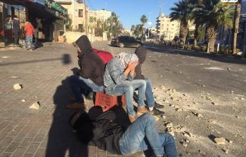 مواجهات بين شبان فلسطينيين وقوات الاحتلال -ارشيف-