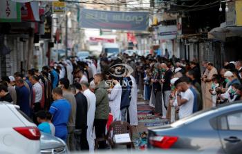 صلاة عيد الفطر في غزة