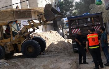 بلدية غزة تشرع بتطوير منطقة سكنية في حي الشيخ رضوان