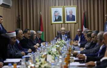 اجتماع حكومة الوفاق الوطني في غزة عقب توقيع اتفاق المصالحة في أكتوبر الماضي