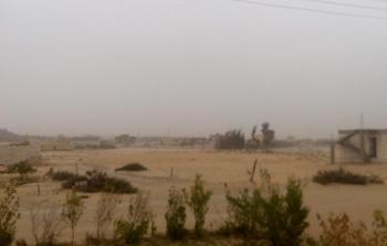 عاصفة ترابية تضرب سيناء