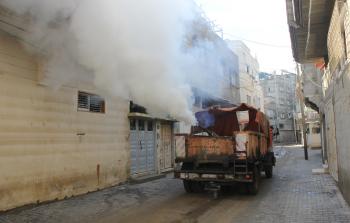 حملة بلدية غزة لمكافحة البعوض