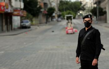حظر تجول بسبب تفشي كورونا في غزة